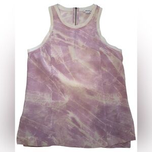 Helmut Lang Silk Tie Dye Top